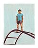 Matthew Krishanu, "Boy on Climbing Frame", 2021