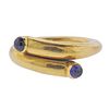 Tiffany &amp; Co Schlumberger 18k Gold Sapphire Bypass Ring
