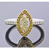 GIA 1.01ct Marquise Diamond Engagement Ring