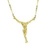 Salvador Dali Jesus Christ St. John Cross 18k Gold Necklace