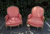 Pair of Louis XVI Style Upholstered Oversize Armchairs.
