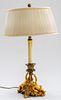 Louis XV Style Ormolu Candlestick Lamp