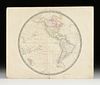 HENRY TEESDALE (1776-1855) A REPUBLIC OF TEXAS PERIOD MAP, "Western Hemisphere," LONDON, SEPTEMBER 4, 1843-DECEMBER 1845,
