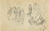 STEPAN-WLADISLAWOWITSCH BAKALOWICZ (Russian 1857-1947) A DRAWING, "Various Figures," LATE 19TH CENTURY,