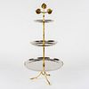 Fine Polished Stainless Steel Three Tier Server