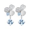 Tiffany & Co Paper Flowers Aquamarine Single Drop Earrings