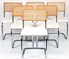 6 Marcel Breuer Style Cesca Chairs