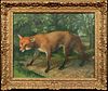 PORTRAIT OF A FOX OIL PAINTING