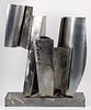 Peter Calaboyias freestanding aluminum sculpture