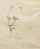 Hanns Kralik Pen and Ink Portrait with Study