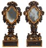 Italian Baroque Giltwood Girandole Mirrors, Pr
