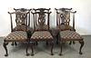 Set of 6 Chippendale Style Mahogany Dining Chairs