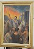 Howard L. Hastings (early 20th century) oil on canvas Illustrative Art of Julius Caesar, Roman Empire, signed lower right Howard L. ...