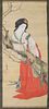 Chinese Bijin Scroll Painting by Japanese Artist.
