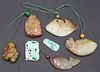 Carved Jade and Hardstone Grouping.