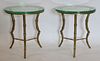 Vintage Pair of Fine Quality Bronze Side Tables.