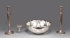 Christofle Silver Plate Bowl w/ Sterling Silver Weighted Objects