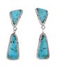 Santo Domingo Paiute Turquoise J. Baillon Earrings
