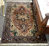 Oriental throw rug, 3'10" x 6'2"