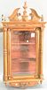Walnut hanging cabinet, French 19th century. ht. 42", wd. 20"