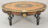 Renaissance Revival table attributed to Pottier & Stymus with brass mounts, cut down. ht. 18", top: 31" x 47"