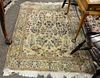 Isfahan Oriental throw rug, 3'8" x 4'10"
