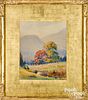 Henry Webster Rice watercolor landscape