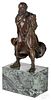 Charles Cordier bronze man with robe