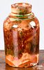 Shenandoah Valley redware jar, 19th c.