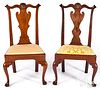 Two similar Pennsylvania Queen Anne dining chairs