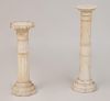 Two Marble Pedestals