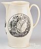Liverpool Herculaneum creamware pitcher