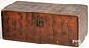 New England painted pine storage box, 19th c.