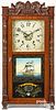 Samuel Terry double decker mantel clock, 19th c.