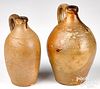 Two Charlestown, Massachusetts stoneware jugs