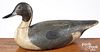 Ward Brothers carved  pintail duck decoy