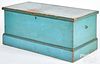 New York or New England painted pine blanket chest
