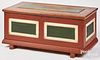 Amish painted poplar blanket chest, 19th c.