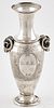 Gorham coin silver vase, 19th c.