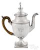 American silver teapot