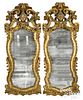 Pair of Italian giltwood mirrors, 19th c.