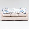 Linen Upholstered Three Seat Sofa, A. Schneller Sons, Inc.