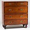 George III Brass-Mounted Hardwood Campaign Chest