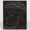 Modern Bronze Plaque of a Roman Caesar