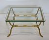 Vintage Bagues Quality Gilt Bronze Coffee Table.