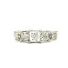 14k Princess Cut Diamond Engagement Ring