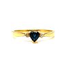 14k Diamond Engagement Sapphire Ring