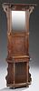 French Carved Oak Hall Stand, early 20th c., the s