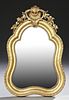 Louis XV Style Gilt and Gesso Carved Beech Mirror,