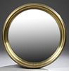 Brass Circular Beveled Mirror, 20th c., designed b